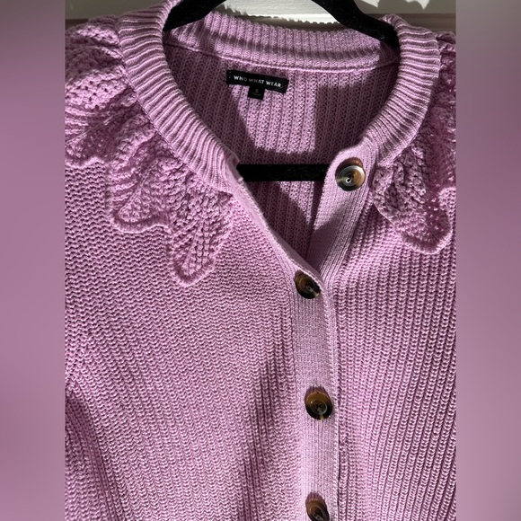 WHO WHAT WEAR | Purple | Crochet Sweater | SM. - Picture 5 of 9